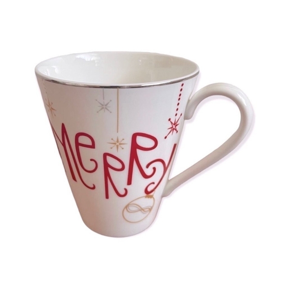 LENOX Porcelain Christmas Mug American By Design Eat Drink Be Merry Holiday Cup - Picture 3 of 6